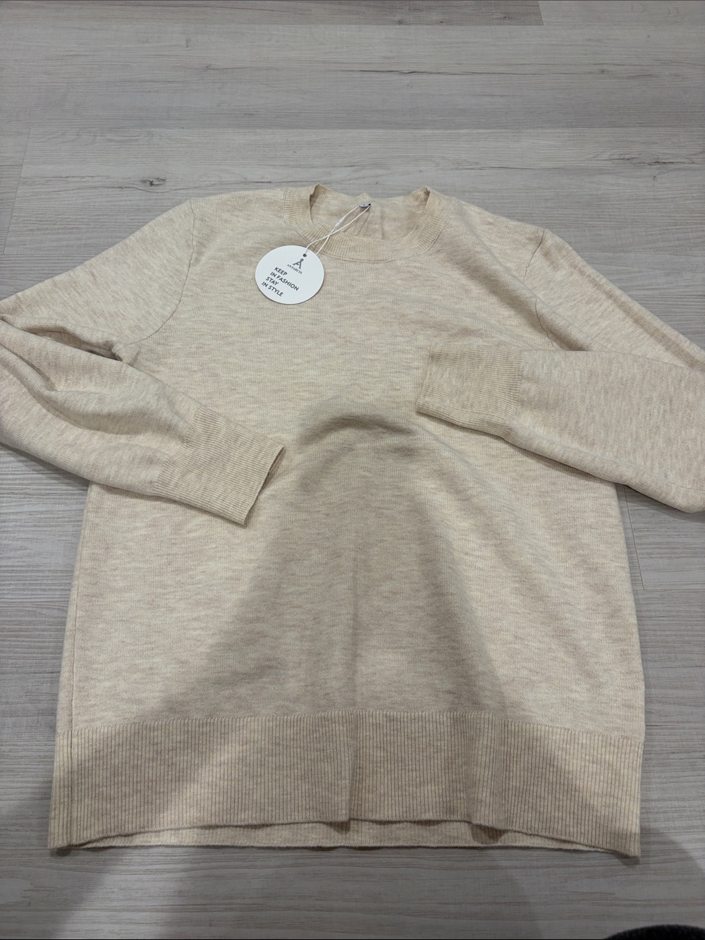 Women’s Cream Crewneck Sweater